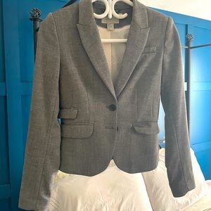 H&M Grey Waist Blazer with tailored details